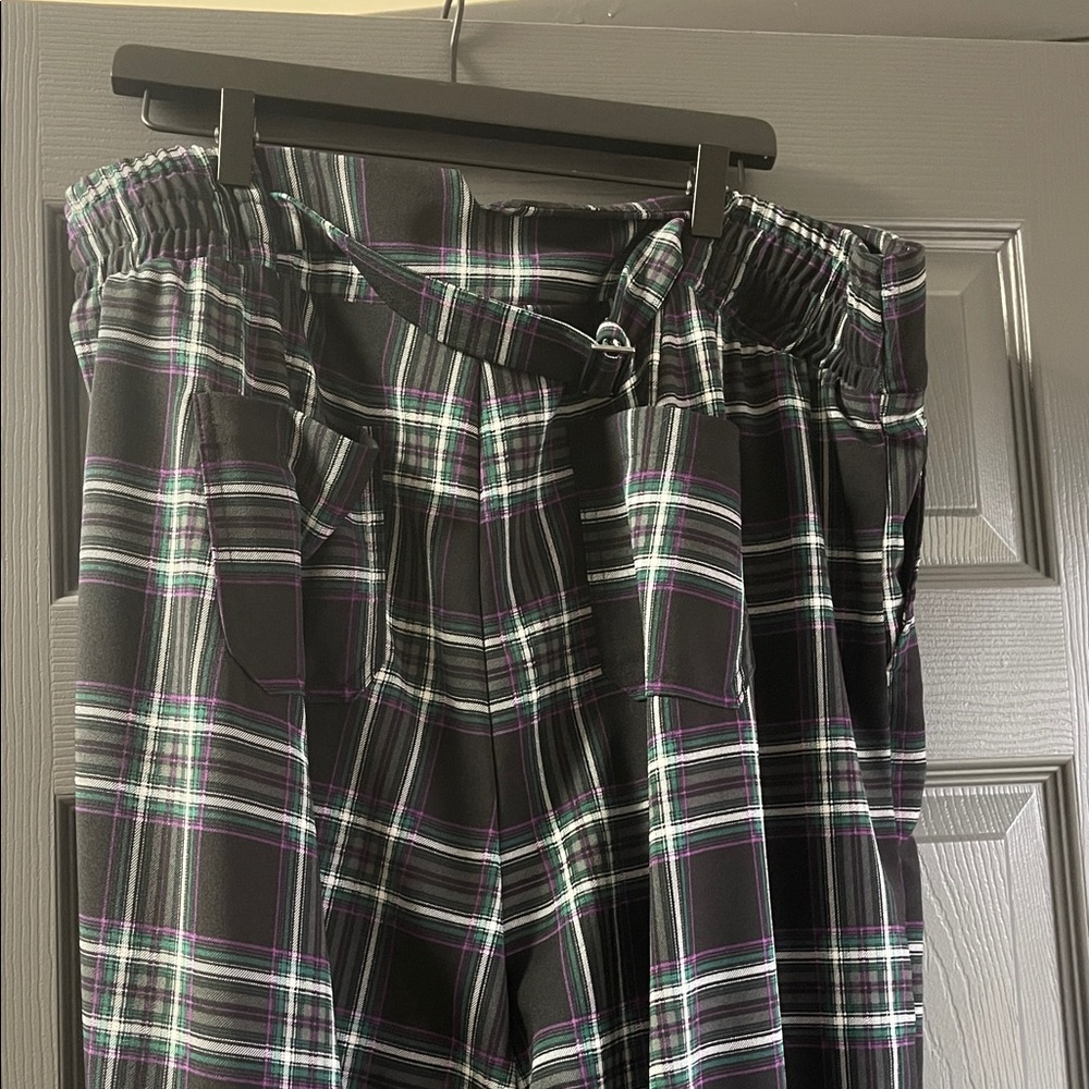 Torrid Black Plaid Pants - Picture 6 of 10